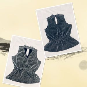 Sleeveless Glitter Top